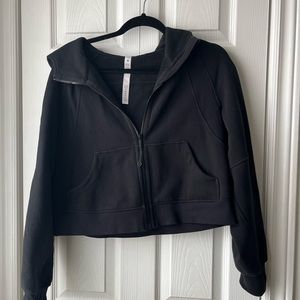 lululemon scuba hoodie cropped full zip - size XS/S